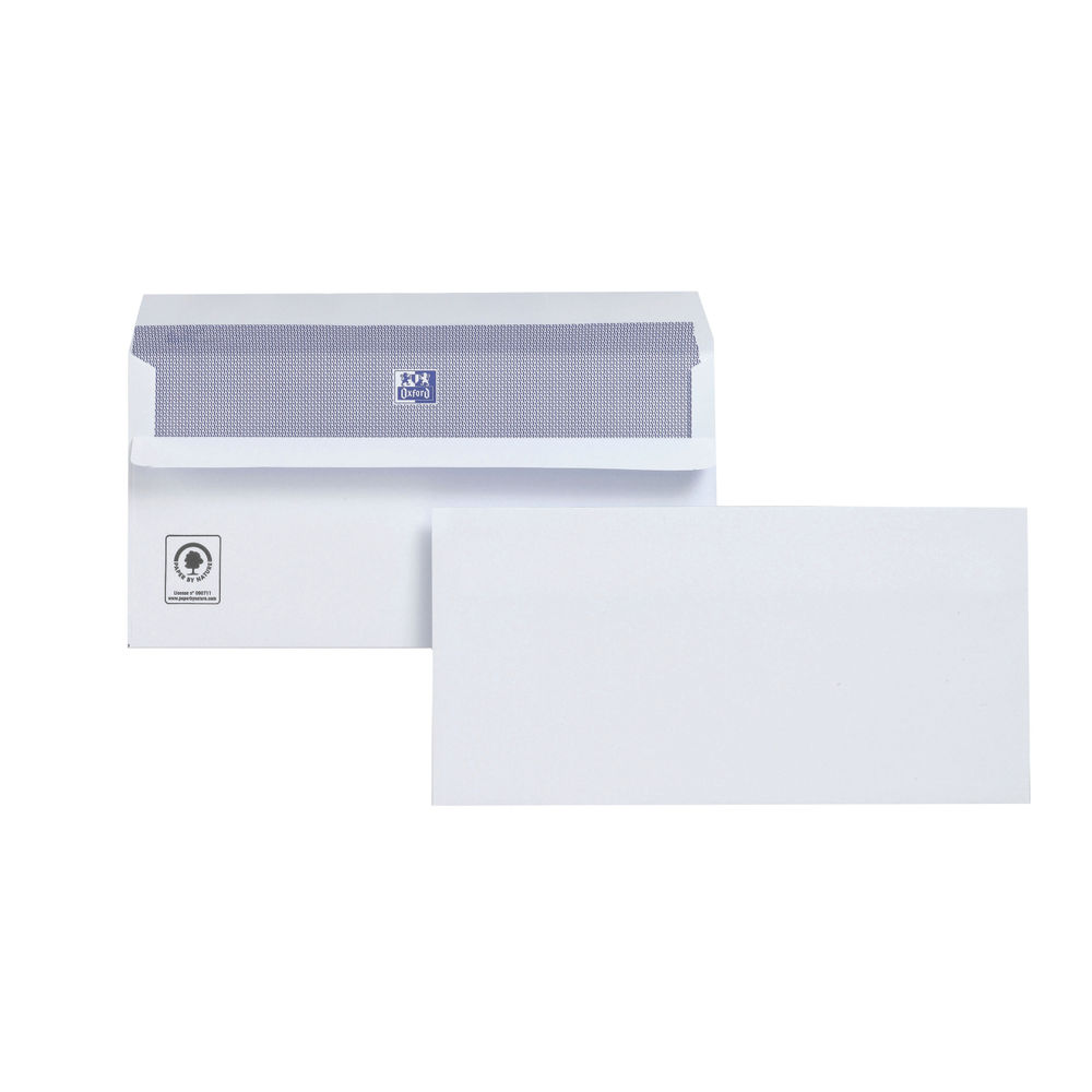 Plus Fabric White Wallet DL Envelopes 110gsm - Pack of 250 - M23270