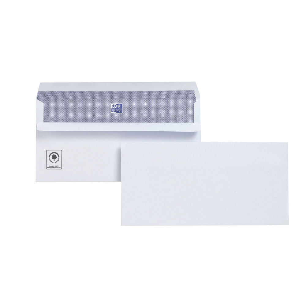 Plus Fabric DL Envelopes Wallet Self Seal 120gsm White (Pack of 250) M23270