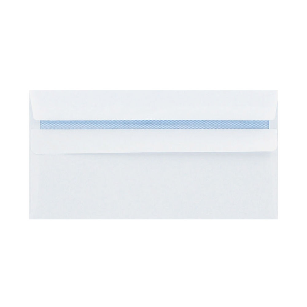 Q-Connect DL Envelopes Plain Wallet Peel and Seal 100gsm White (Pack of 500) 1P04