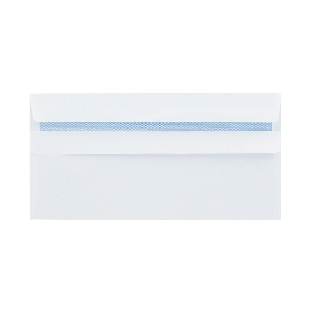 Q-Connect DL Envelopes Recycled Self Seal 100gsm White (Pack of 500) KF3504