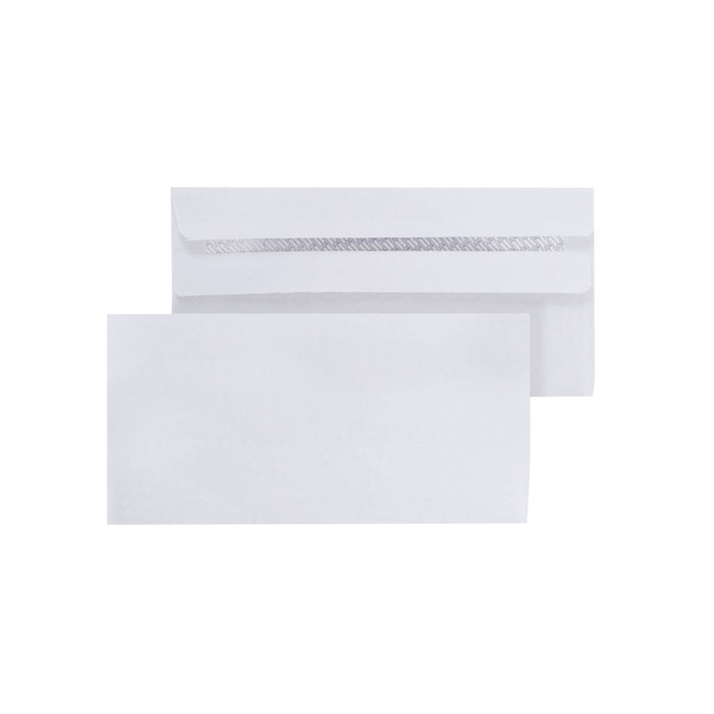 White DL Self Seal Envelopes 80gsm, Pack of 1000 - WX3454