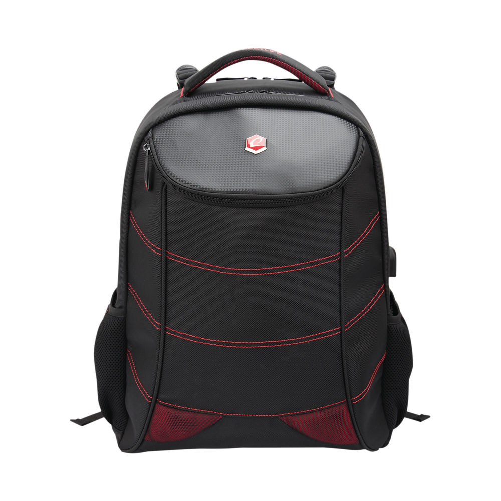 BestLife 17 Inch Gaming Snake Eye Backpack with USB Connector Black BB-3332R