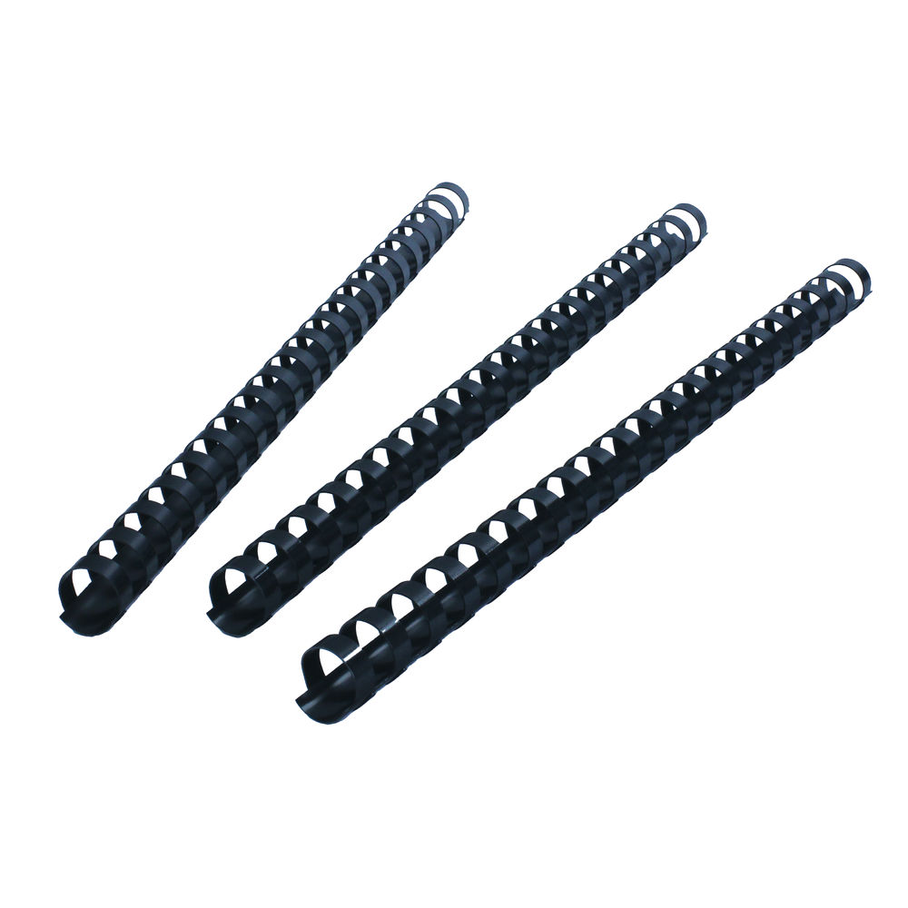 GBC A4 Black 16mm Binding Combs (Pack of 100)