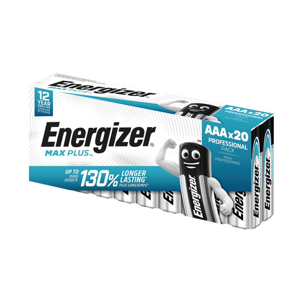 Energizer Max Plus AAA Batteries (Pack of 20) E301322900