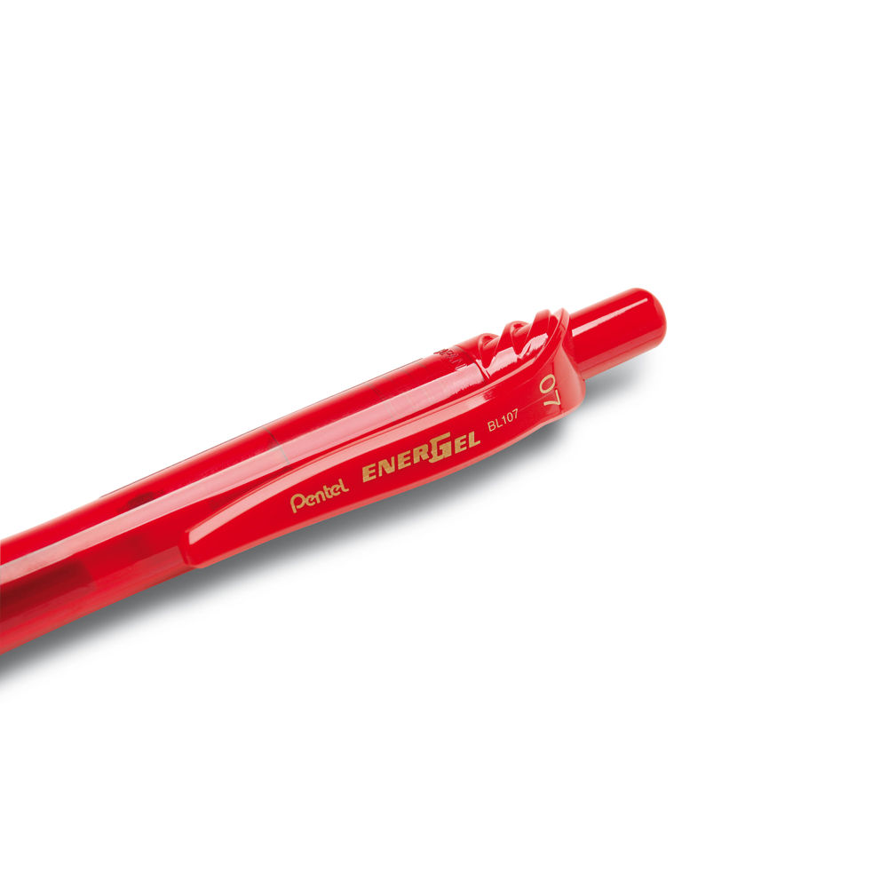 Pentel EnerGel X Retractable Gel Pen Medium Red (Pack of 12)