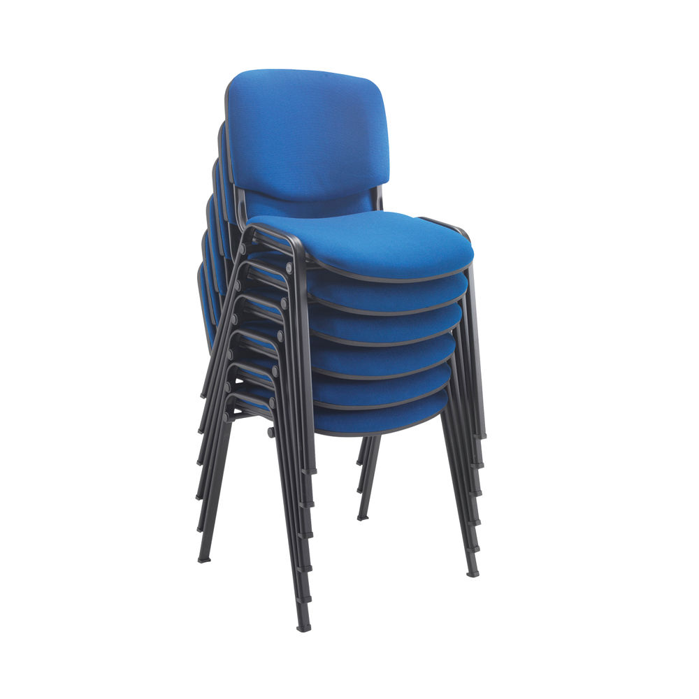 First Ultra Blue/Black Multipurpose Stacker Chair