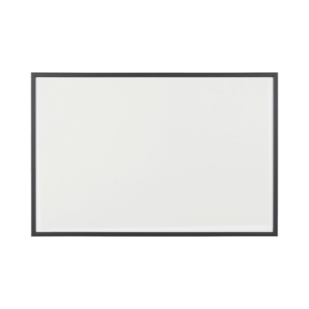 Bi-Office Basic Whiteboard Drywipe Surface Black Frame 90x60cm MP07001161