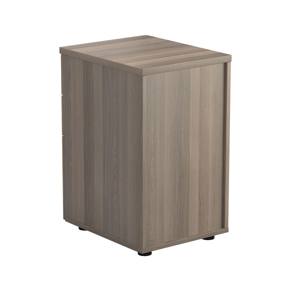 Jemini H690mm Grey Oak 3 Drawer Tall Mobile Pedestal