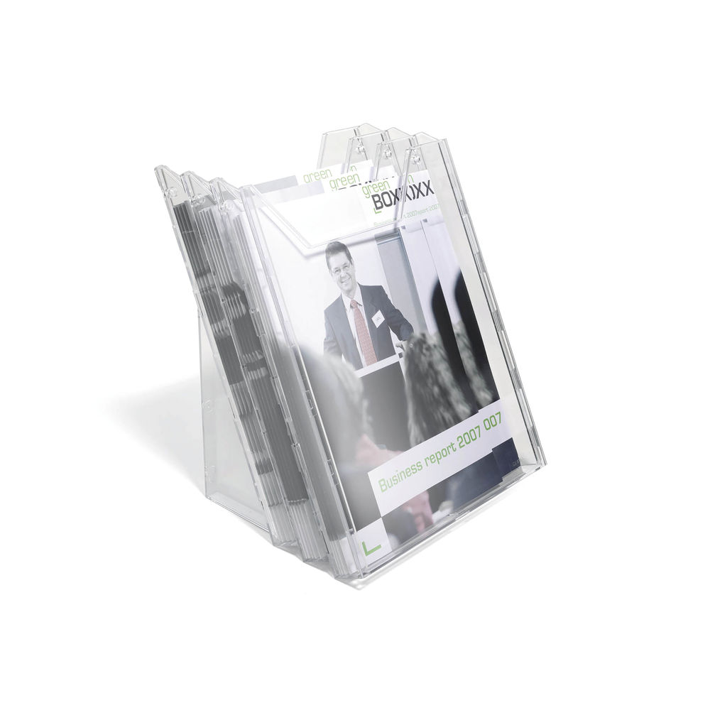 Durable Combiboxx Portrait Literature Holder Transparent 3 X A4