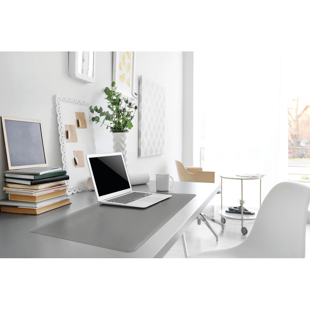 Durable 650 x 520mm Grey Desk Mat