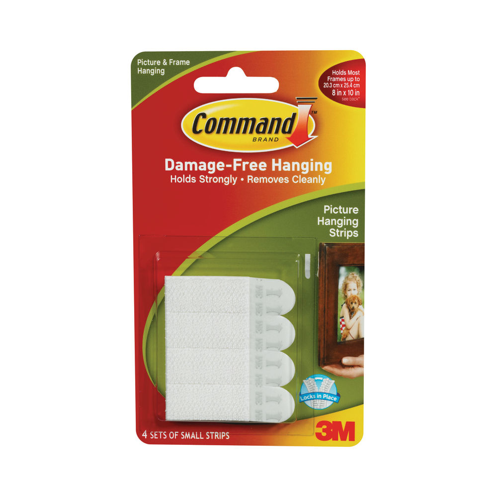 3M Command Picture Hanging Strips Small (4 Pack) 17202