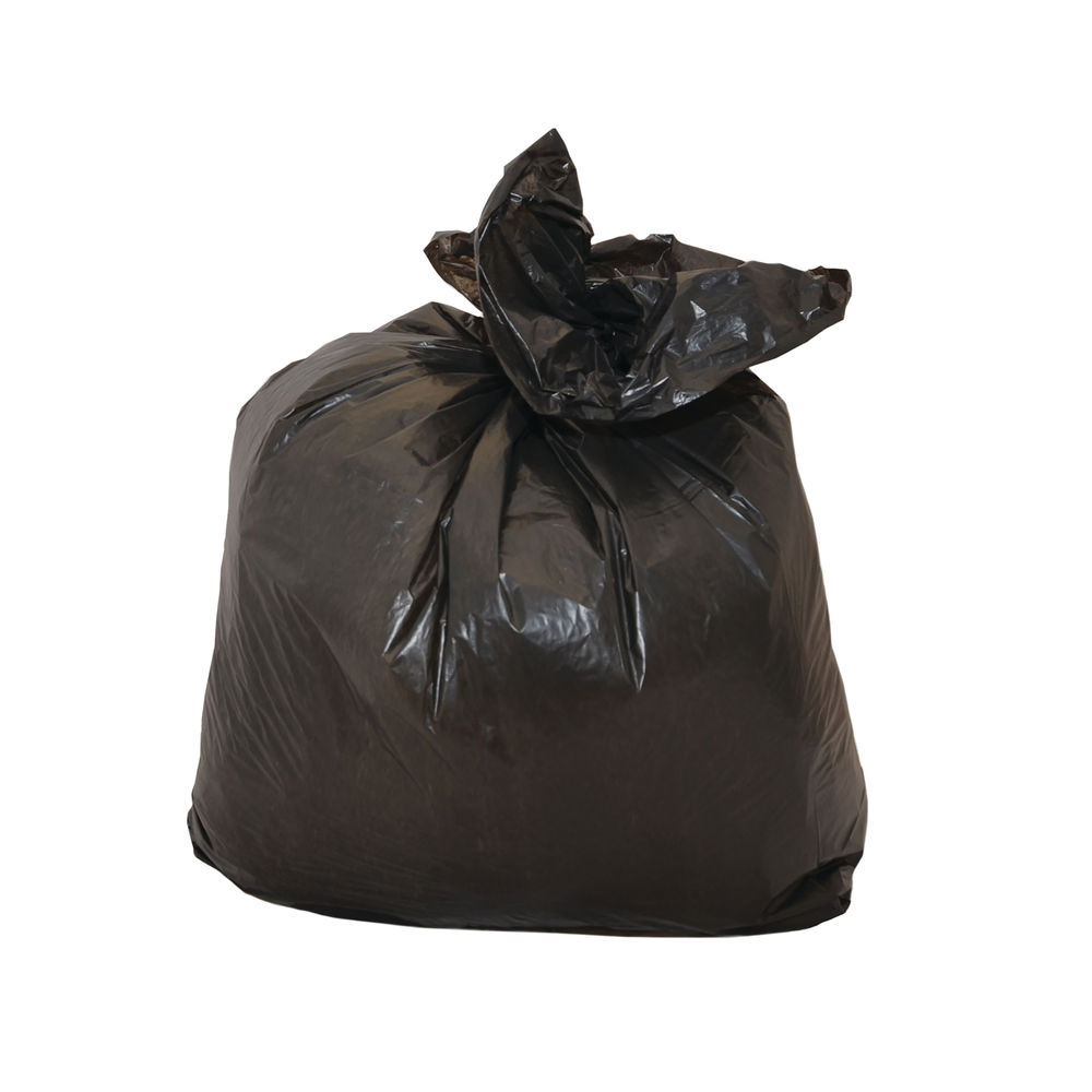 The Green Sack Black Medium Duty Refuse Sacks (Pack of 200)