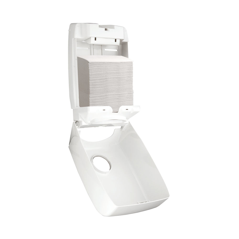 Aquarius White Folded Hand Towel Dispenser