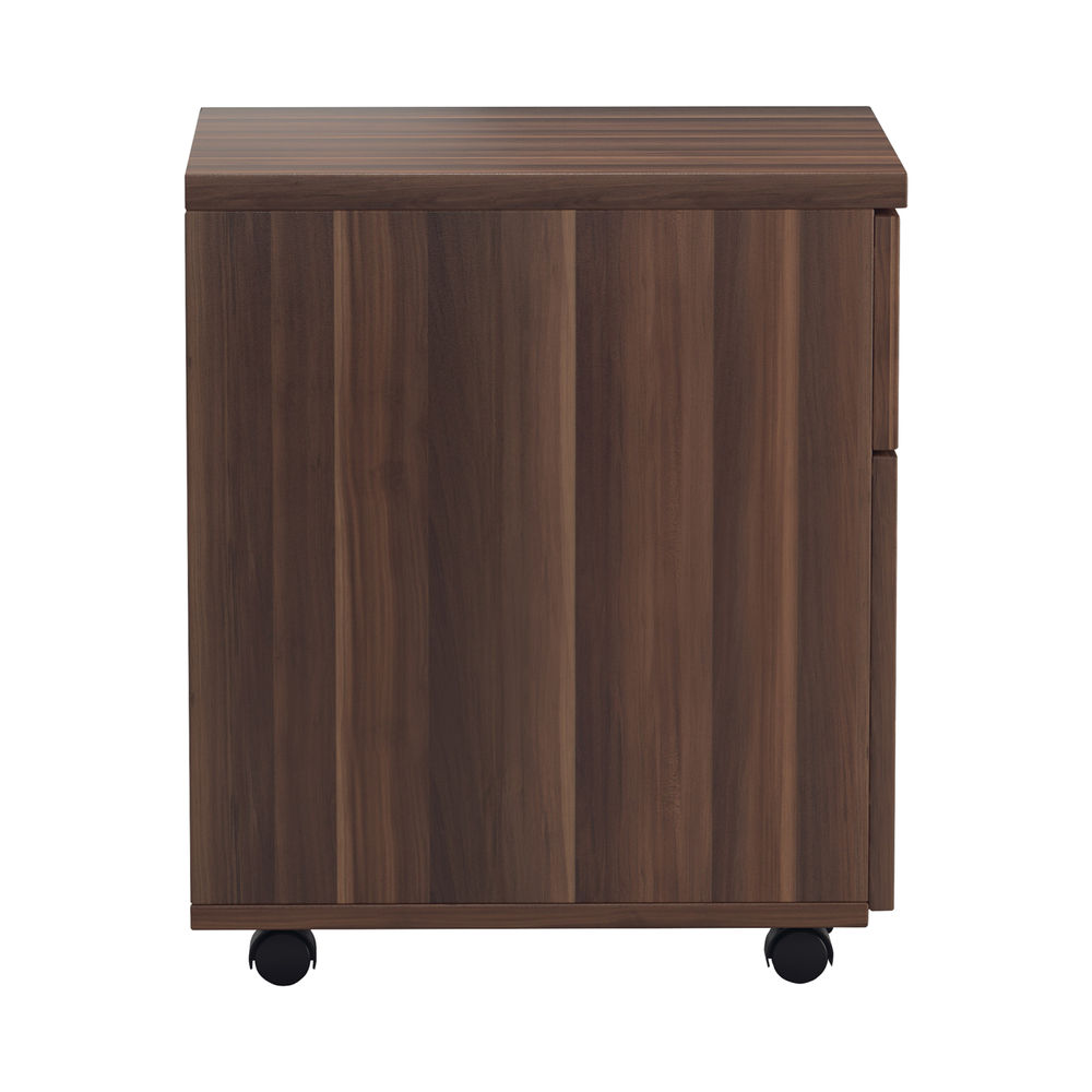 Jemini H595mm Walnut 2 Drawer Mobile Pedestal