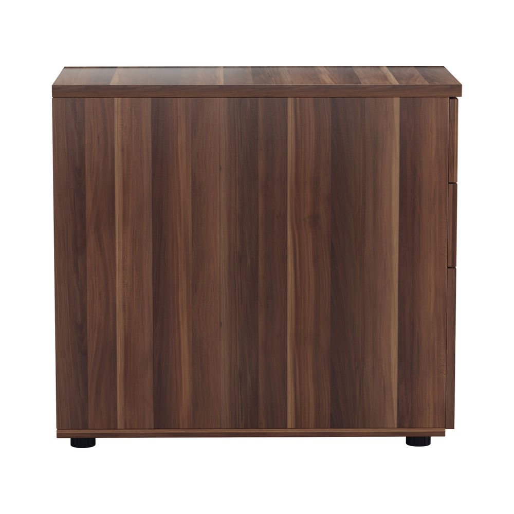 Jemini H730mm Walnut 3 Drawer Desk High Pedestal