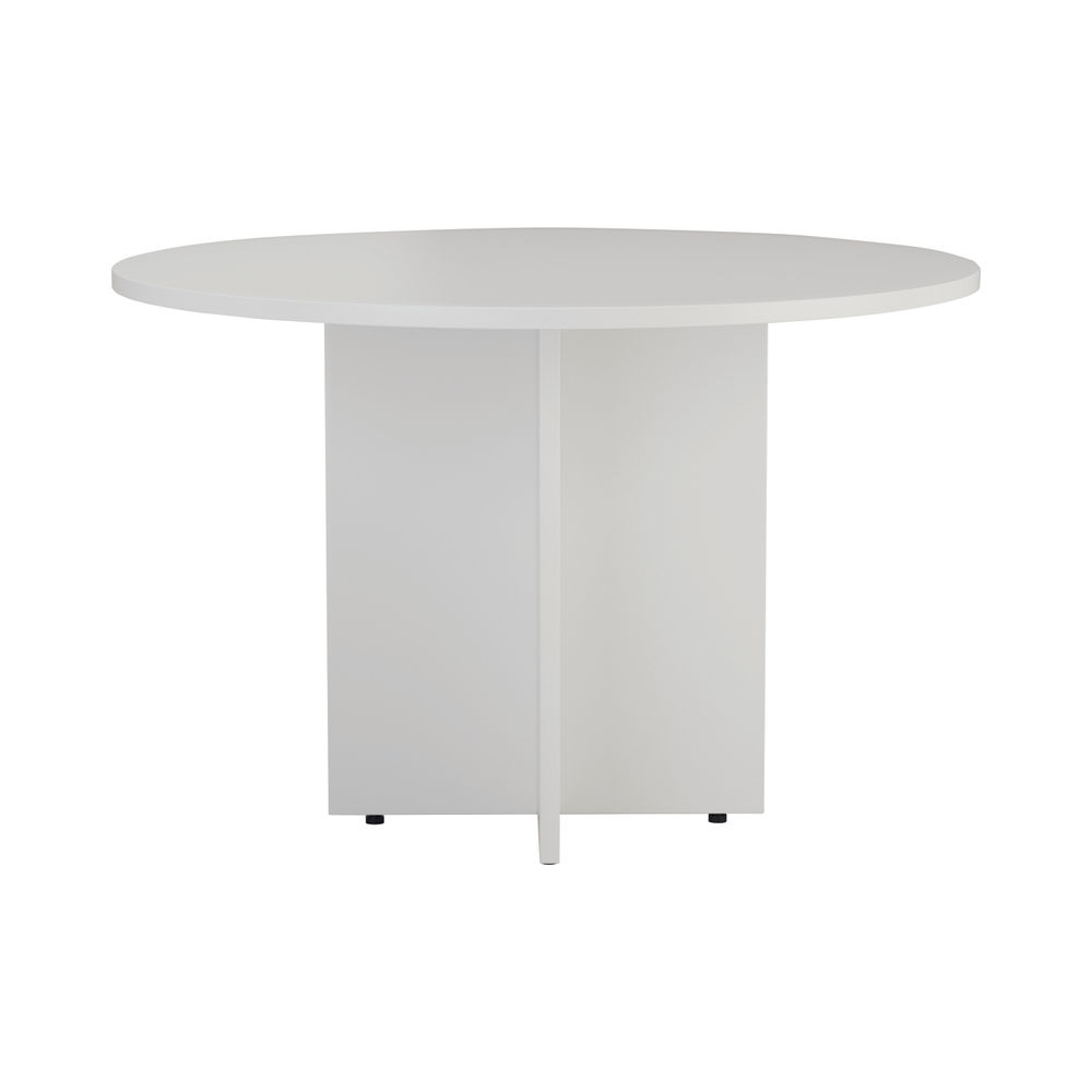 Jemini D1200 x H730mm White Round Meeting Table