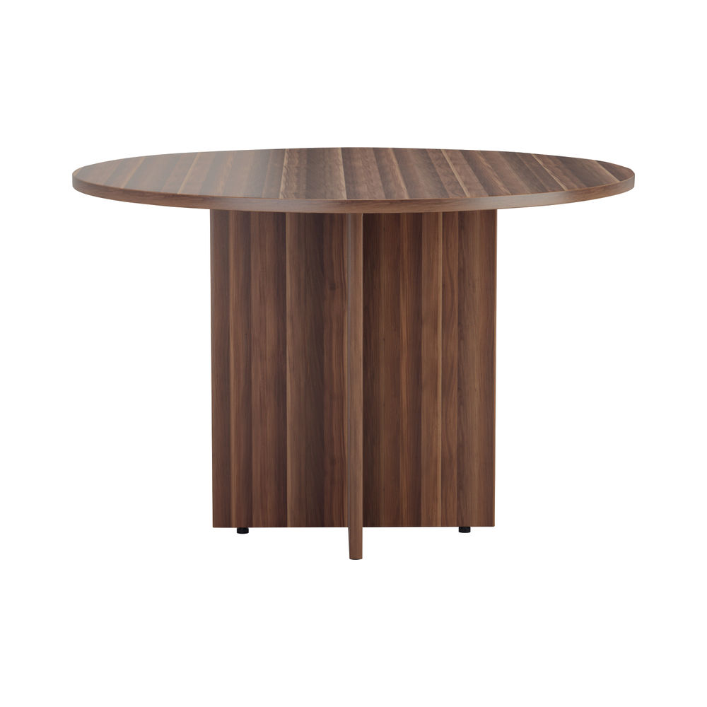 Jemini D1200 x H730mm Walnut Round Meeting Table