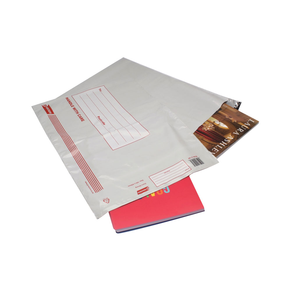 Go Secure Extra Strong Polythene Envelopes 360x430mm (Pack of 25)