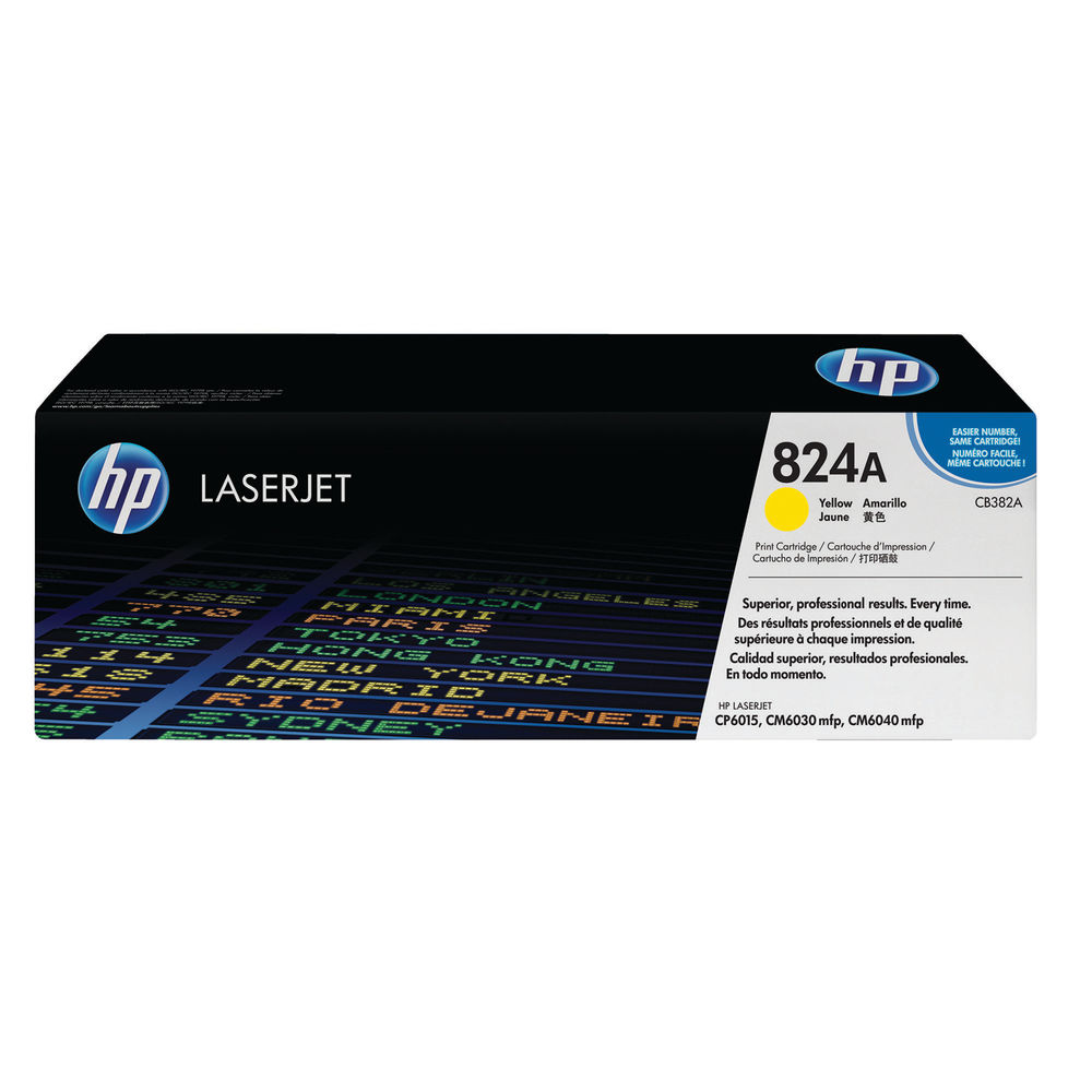 HP 824A LaserJet Toner Cart Yellow CB382A