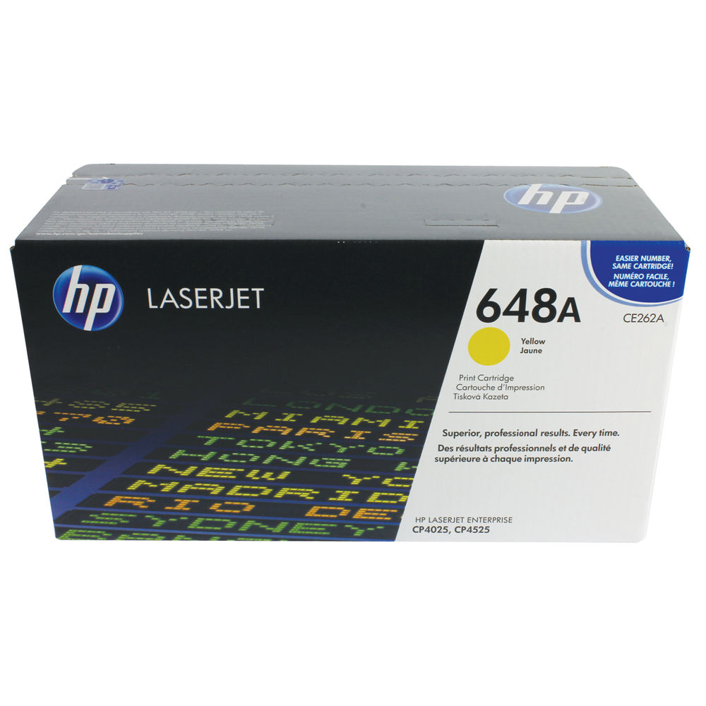 HP 648A Laserjet Toner Cartridge Yellow CE262A