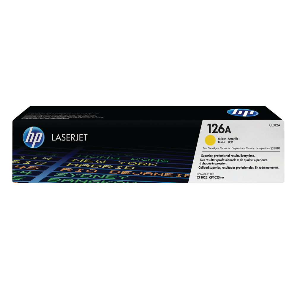 HP 126A Yellow Laserjet Toner Cartridge | CE312A