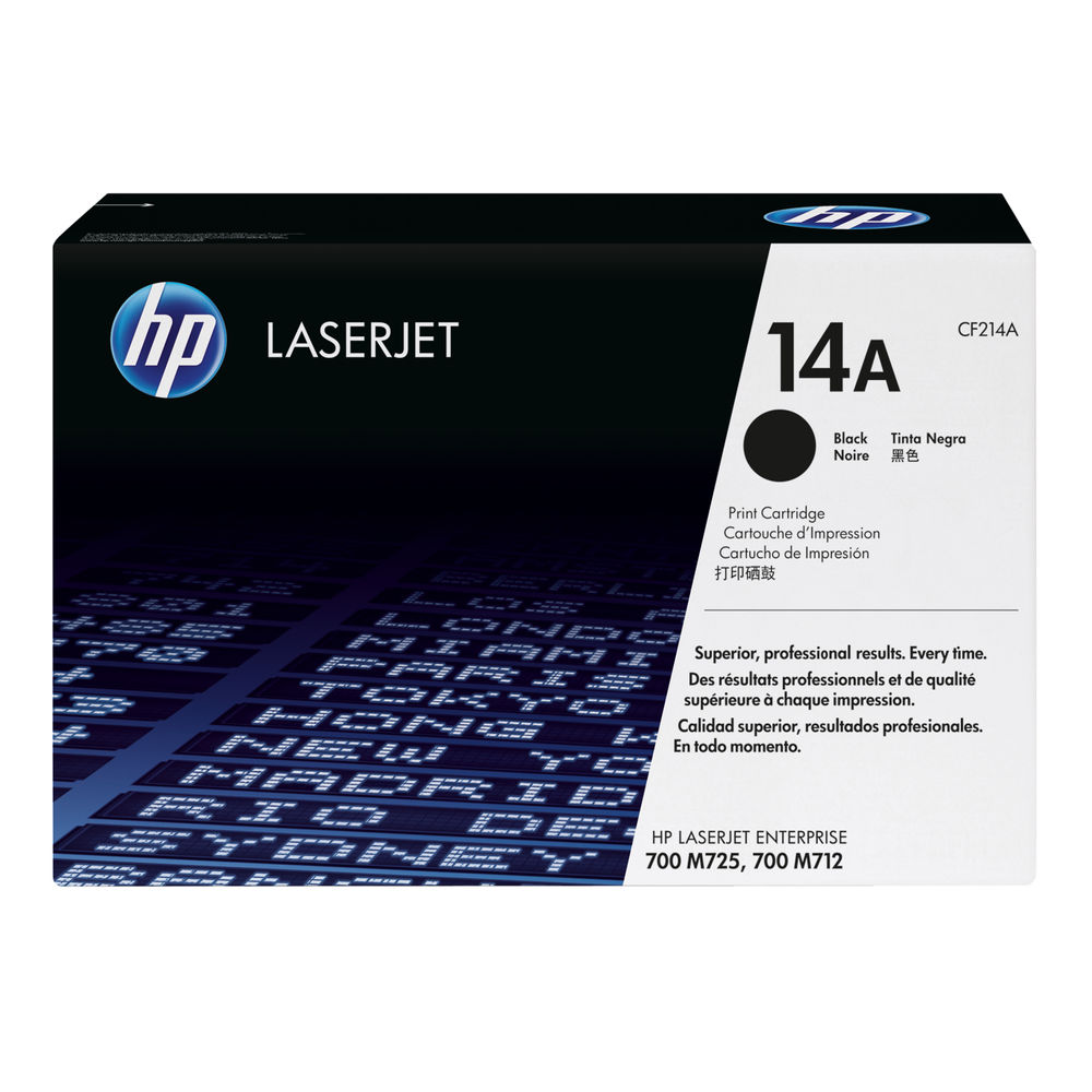 HP 14A LaserJet Black Toner Cartridge | CF214A