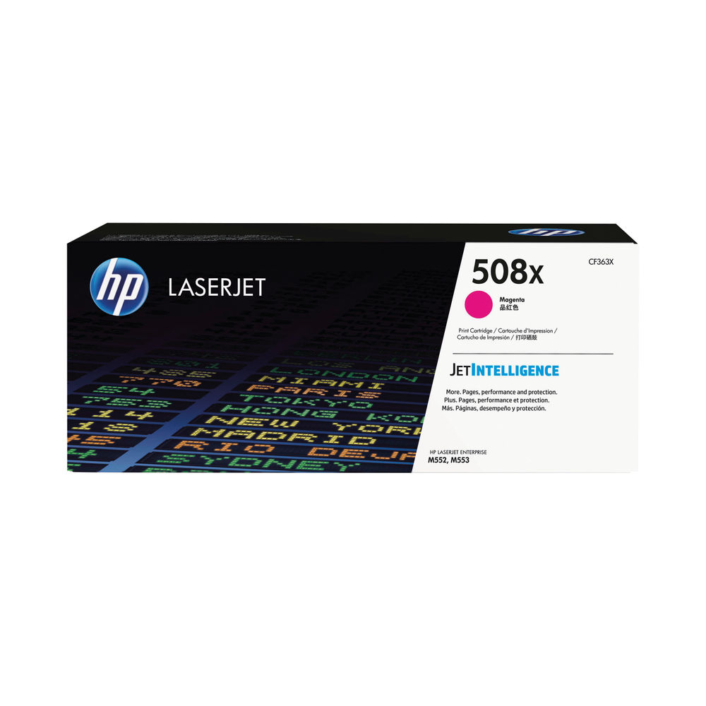 HP 508X LaserJet Toner Cart High Yield Magenta CF363X