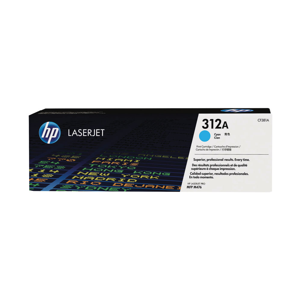 HP 312A Cyan Laserjet Toner Cartridge | CF381A