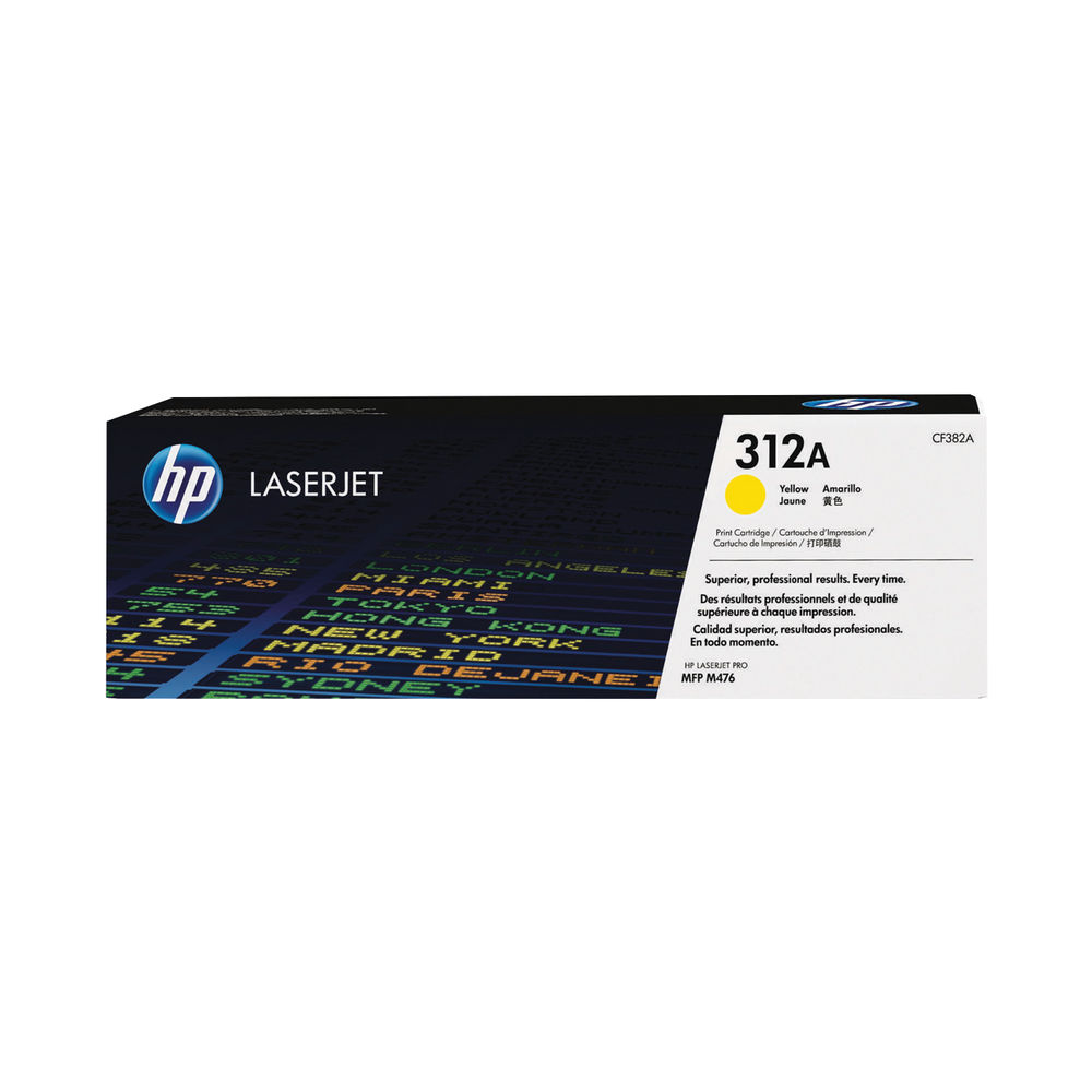 HP 312A LaserJet Toner Cartridge Yellow CF382A