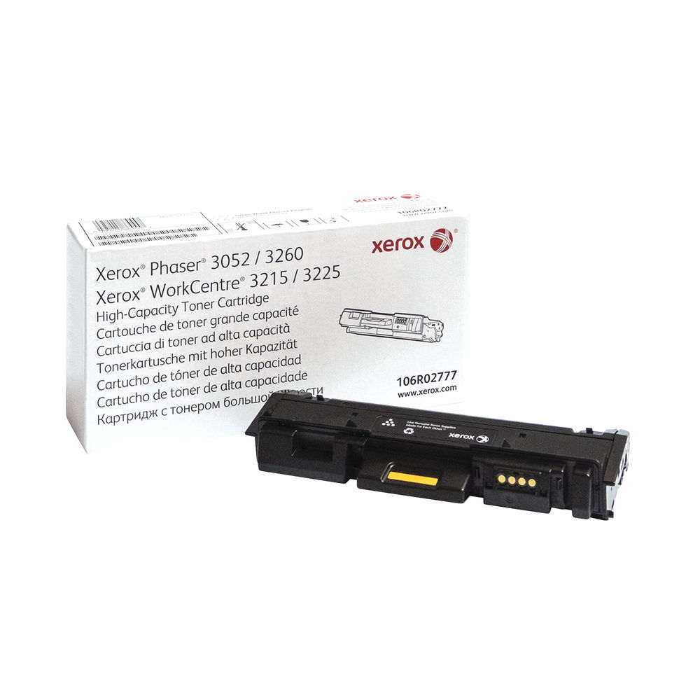 Xerox Phaser 3052/3260 WorkCentre 3215/3225 Toner Cartridge High Capacity Black 106R02777