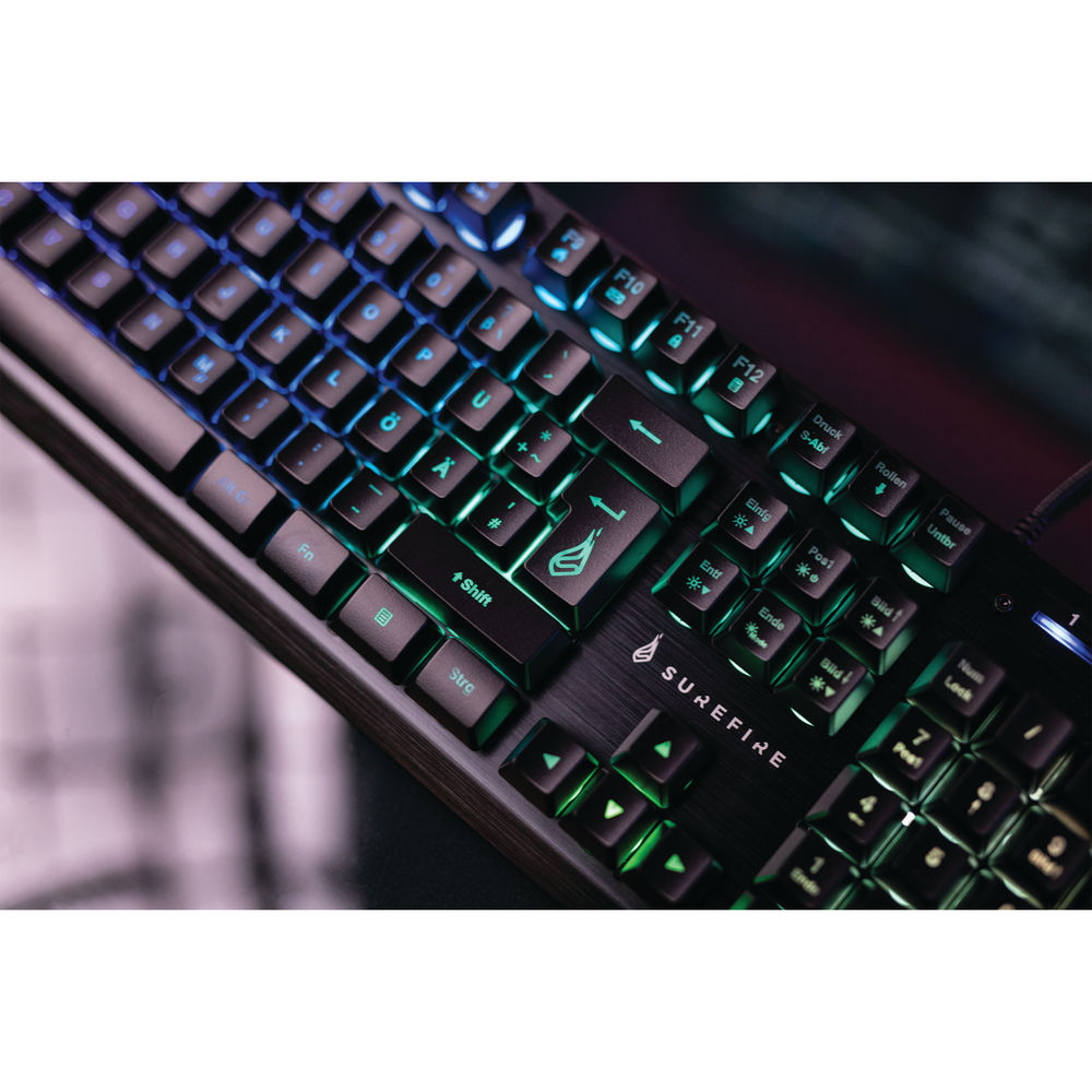 SureFire KingPin X2 Multimedia Metal RGB Gaming Keyboard