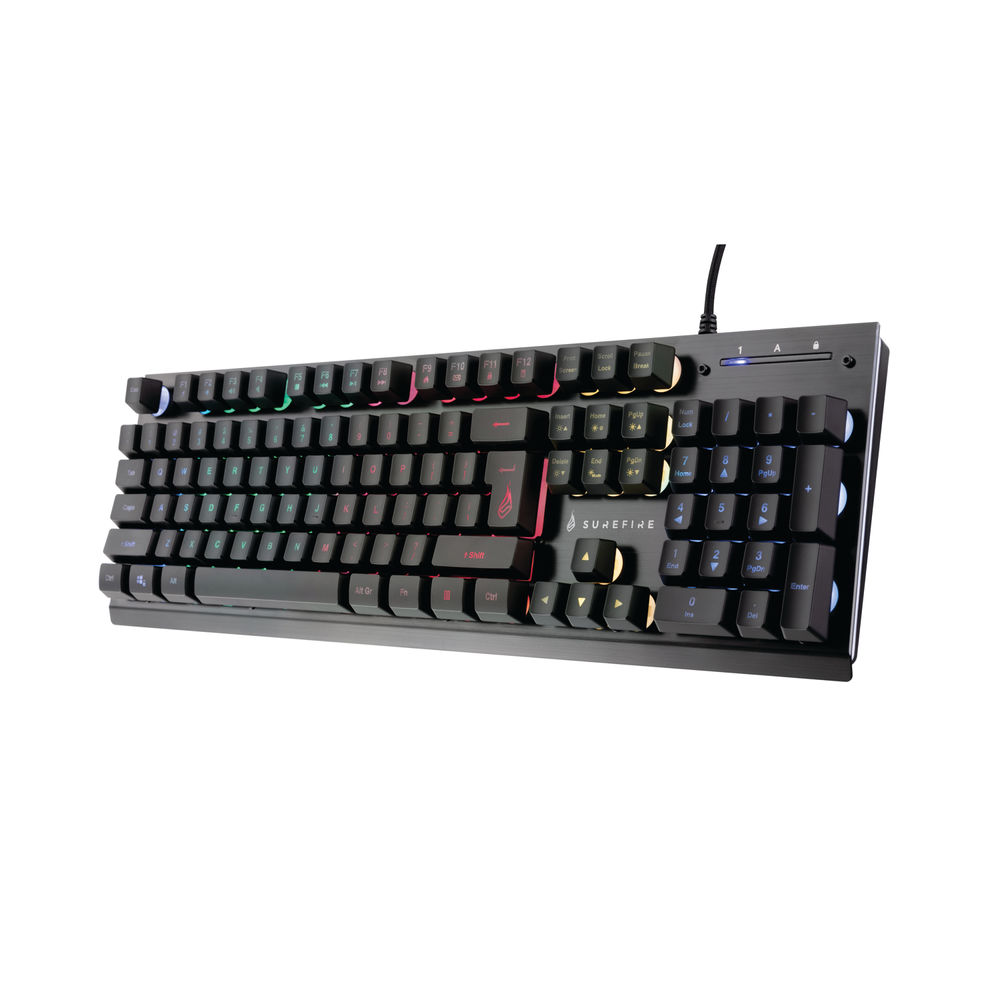 SureFire KingPin X2 Multimedia Metal RGB Gaming Keyboard