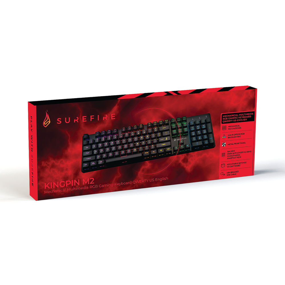 SureFire KingPin M2 Mechanical Multimedia RGB Gaming Keyboard