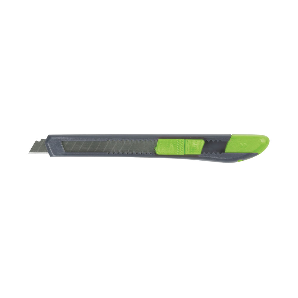 Q-Connect Light Duty 9mm Cutting Knife Black/Green 120BC