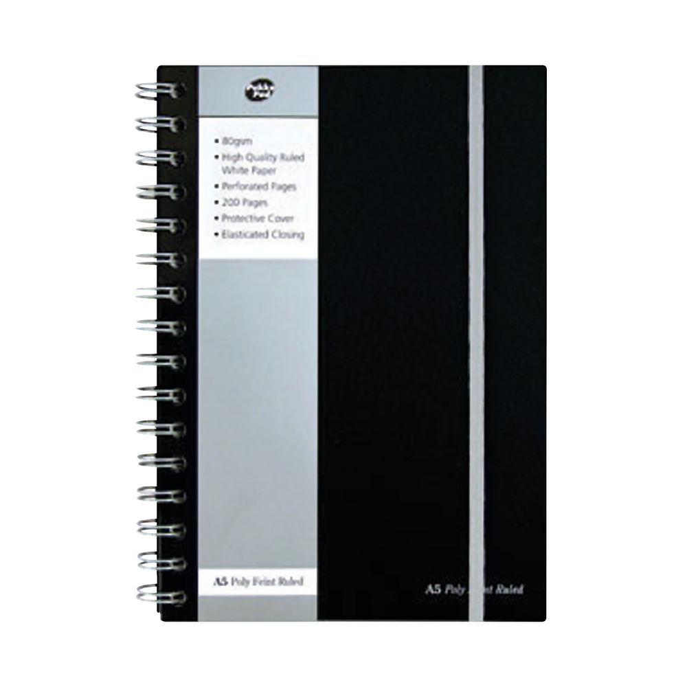 Pukka Pad Polypropylene Ruled Jotta A5 Notebooks (Pack of 3) SBJPOLYA5