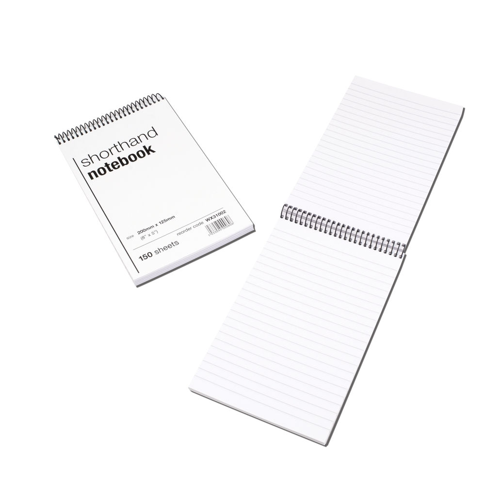 Spiral Shorthand Notebooks (Pack of 10)