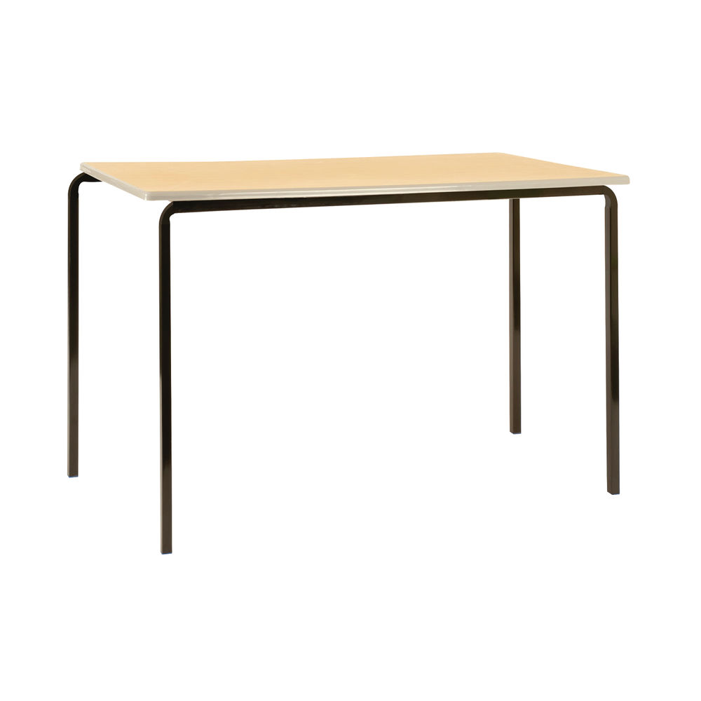 Jemini MDF Edged Classroom Table 1100x550x590mm Beech/Silver (Pack of 4) KF74556