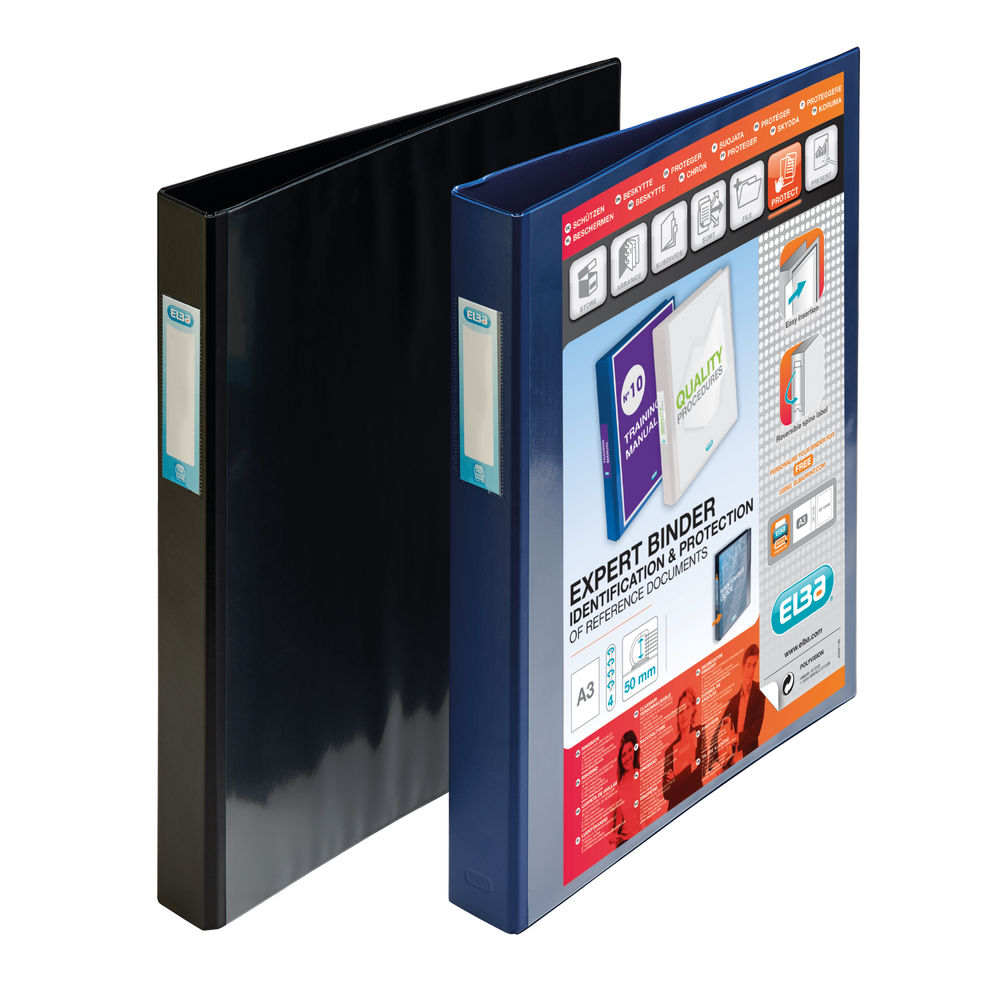 Elba Vision Blue A3 30 mm Portrait 4 D-Ring Binder