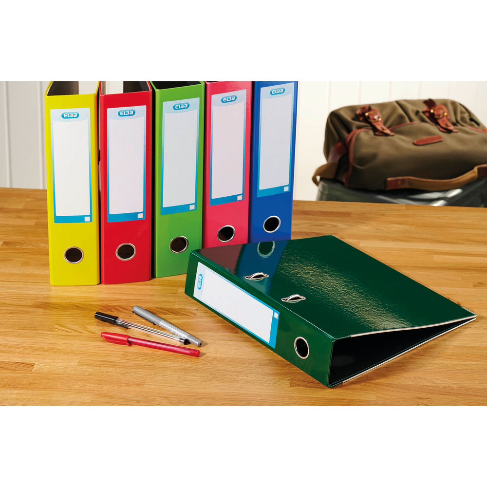 Oxford A4+ Green 70mm Laminated Lever Arch File