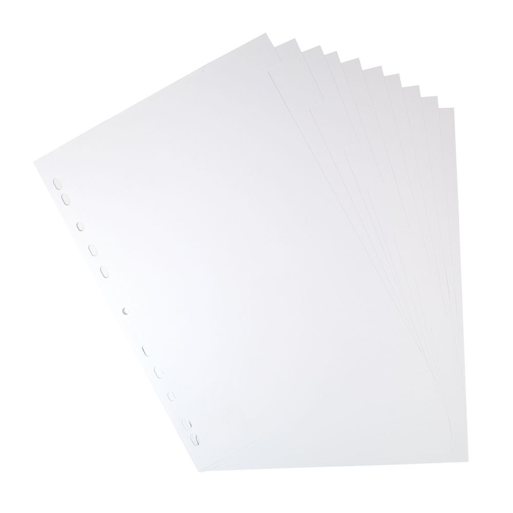 Elba A4 White Manilla 10-Part Divider