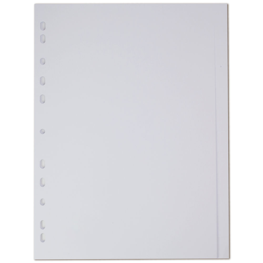 Elba A4 White, Plain Tabs 12 Part Index Divider