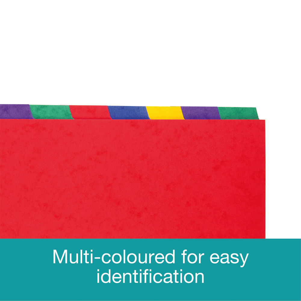 Elba A4 Extra Wide Coloured 10 Part Index Dividers