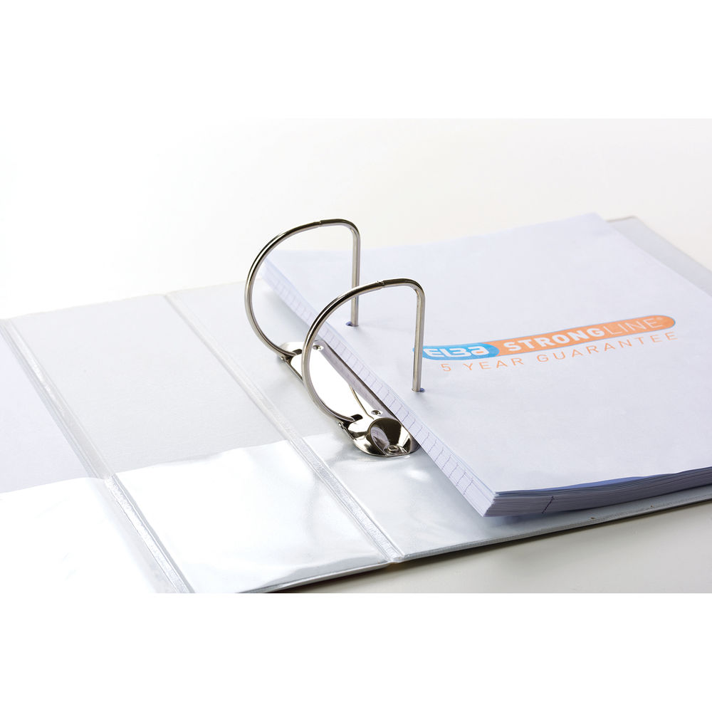 Elba Panorama White A4 2 D-Ring Binder 65mm (Pack of 4)