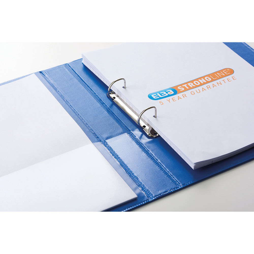 Elba Panorama Blue A4 Presentation 2D Ring Binders (Pack of 6)