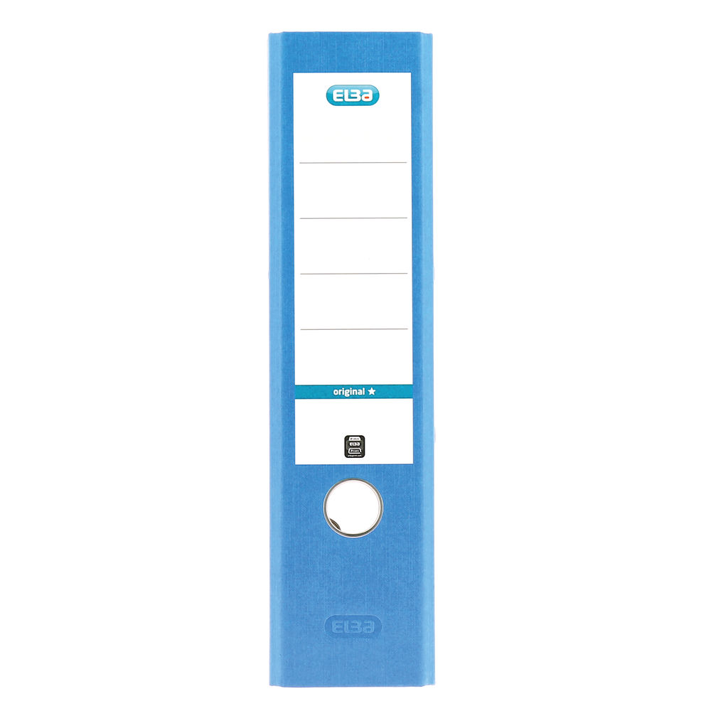 Elba PVC Blue A4 Lever Arch Files 70mm (Pack of 10)