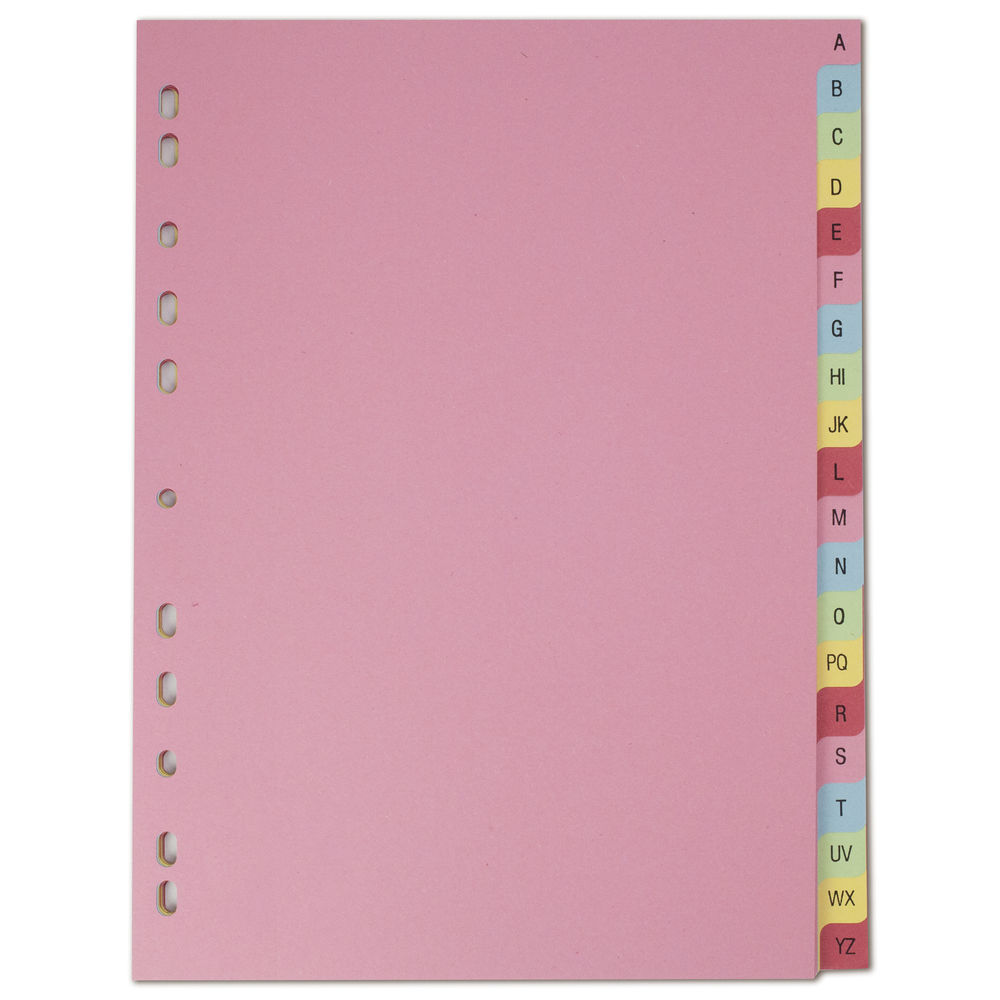 Elba A-Z Card Dividers A4 Assorted