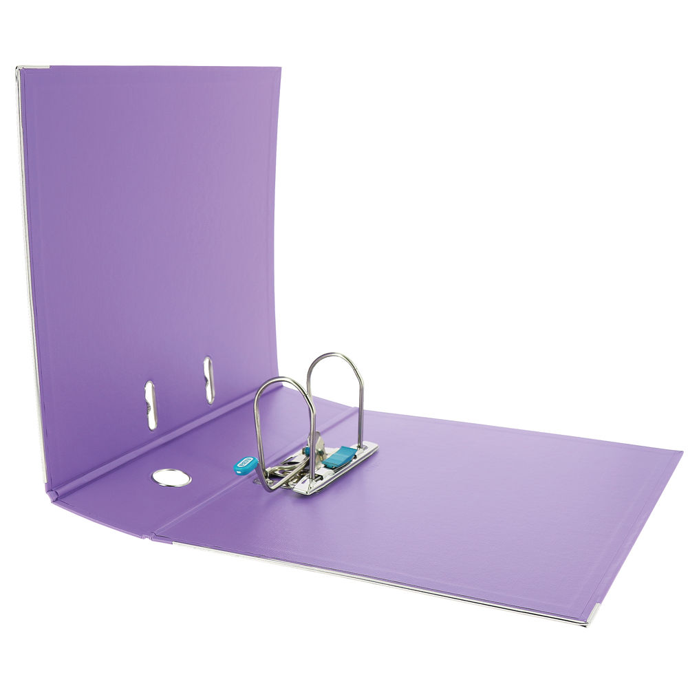 Elba A4 Purple 70mm Plastic Lever Arch File