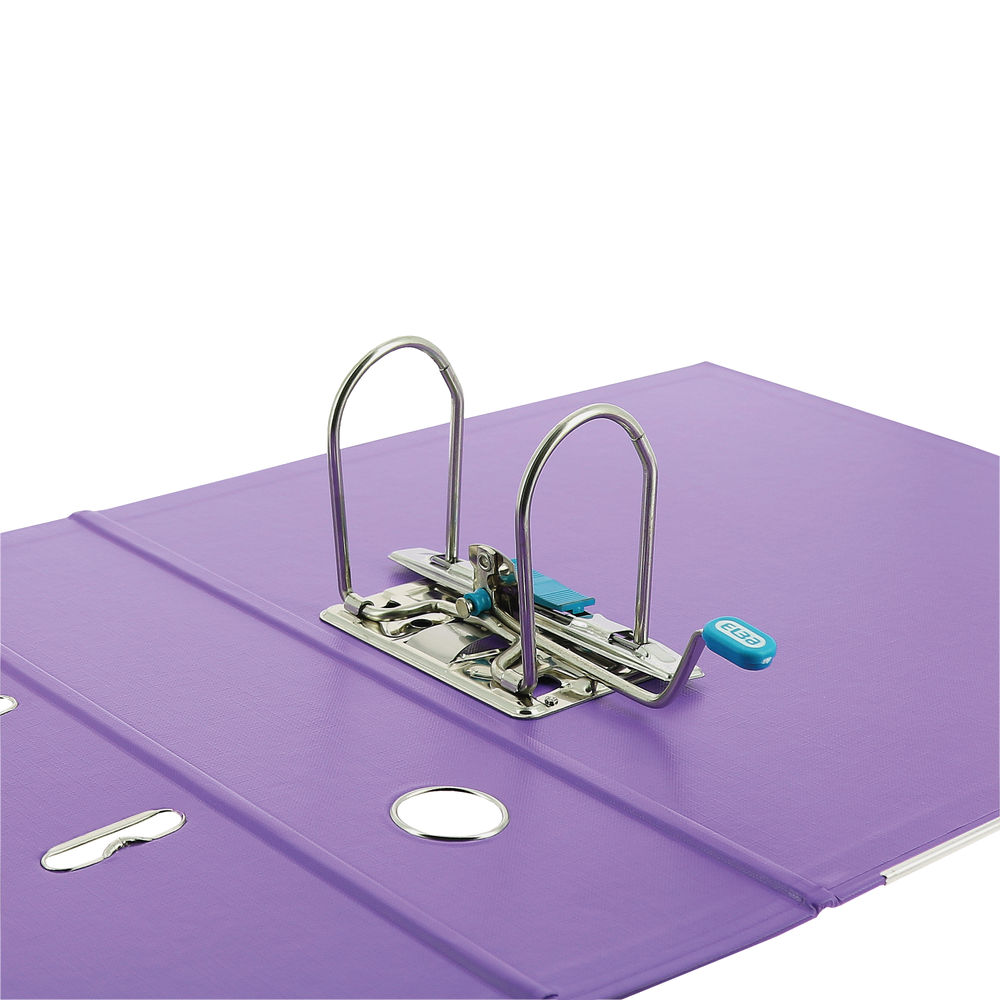 Elba A4 Purple 70mm Plastic Lever Arch File