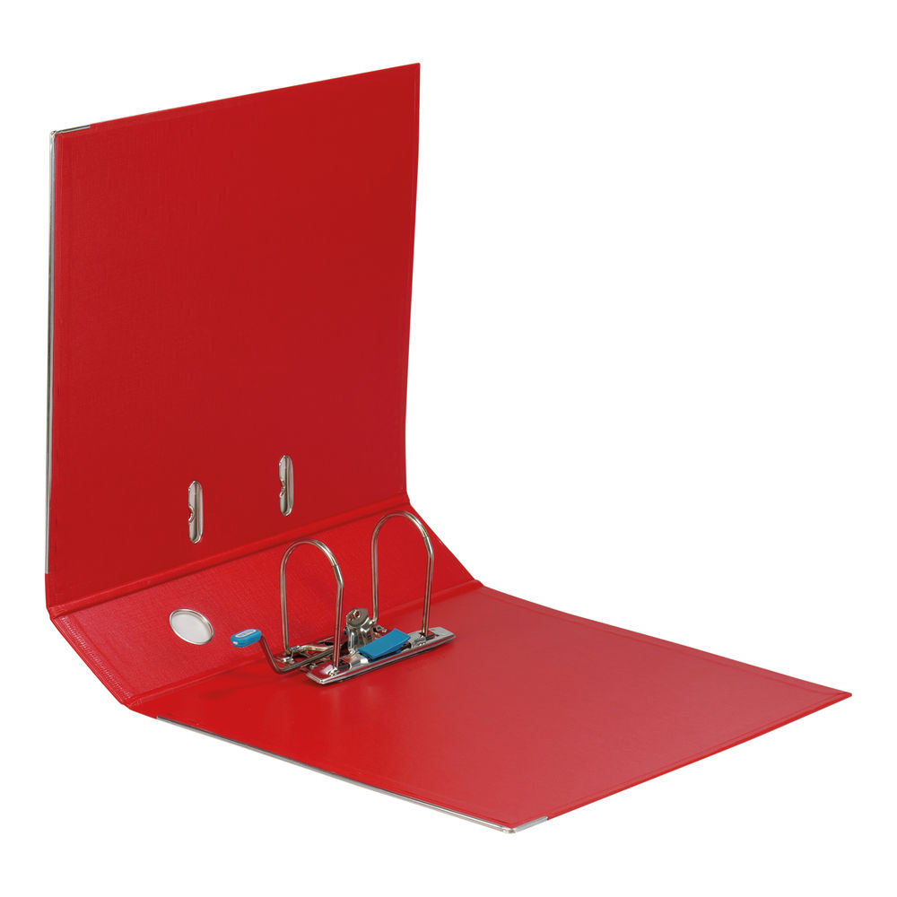 Elba A4 Red 70mm Plastic Lever Arch File