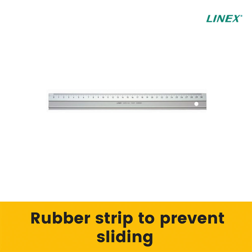 Linex Hobby Cutting Ruler 300mm Aluminium